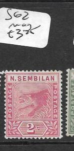 MALAYA NEGRI SEMBILAN  (P2904B)  2C  TIGER SG2  MOG