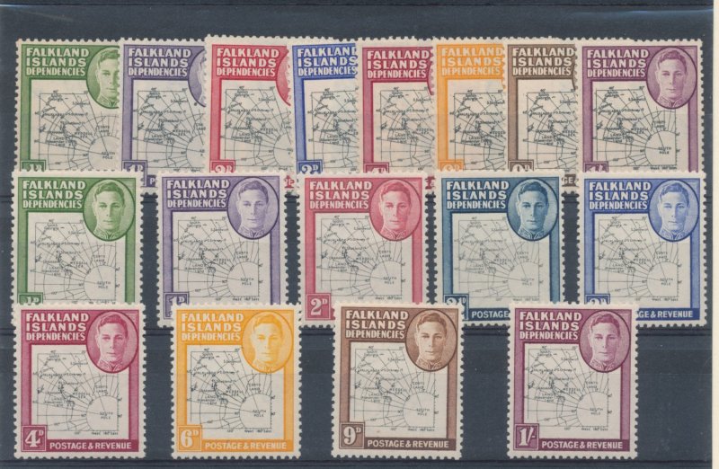 1946 Falkland Island Dependencies - S.G. G1/G8 + G9/G16 - MLH*