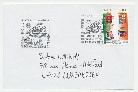 Cover / Postmark Italy 2002 Train