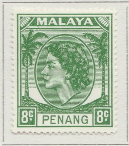 1955 Malaysia Penang 8cMH* Stamp A29P17F32436-