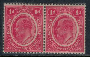 Nyasaland Protectorate #3* pair  CV $16.00