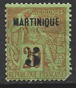 COLLECTION LOT 15648 MARTINIQUE #1 MH 1886 CV+$65