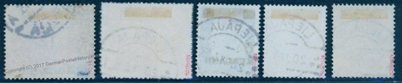 Germany 1945 Kurland Stamp Set 1-3ƼA 4B EUR350 Expertized 84540