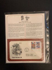 FDC 1996 American Folk Heroes Scott 3083-86  |