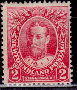 Newfoundland, 1911, King George V, 2c, sc #105, MH