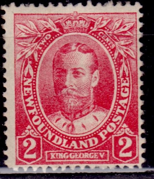Newfoundland, 1911, King George V, 2c, sc #105, MH