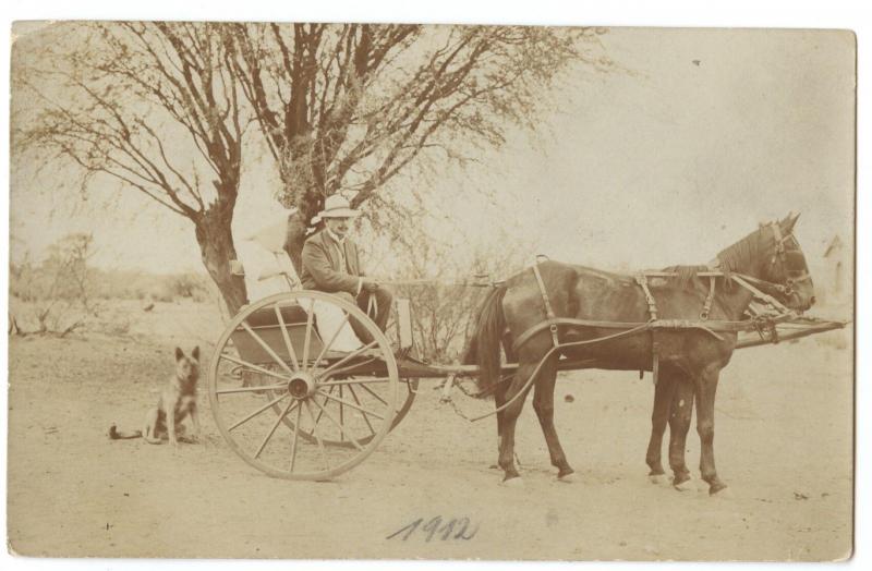 German Southwest Africa, 1912 PHOTO PPC, 5 Pf. Yacht, OTJOSONJATI CDS