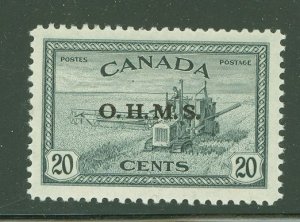 Canada #O8 Unused Single