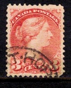 Canada Early Scott 37a Rose Used VF