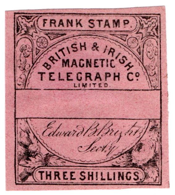 (I.B) British & Irish Magnetic Telegraph Company 3/-