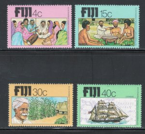 Fiji 1979 Arrival of Indians as Indentured Servants Scott # 401 - 404 MH