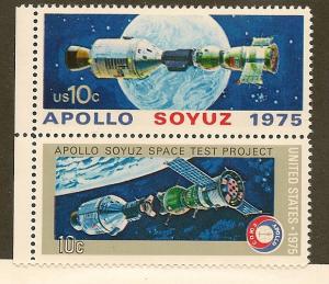 USA #1569-1570 MNH Apollo/Soyuz Space Setenant Pair /