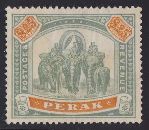 Perak Malaya : 1895 Elephants $25 top value EXCEEDINGLY RARE. SG 80 Cat £12,000.