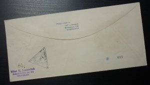 Yugoslavia 1967 Special JAT Airmail Company Cover - Airplane Macedonia A49