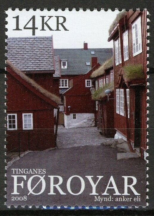 Faroe Islands 2008, Houses of the government quarter on Tinganes MNH, Mi 635