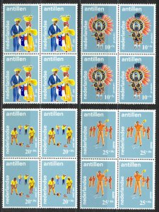 Netherlands Antilles Sc# B93-B96 MNH block/4 1969 Social & Cultural Projects