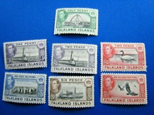 FALKLAND ISLANDS  1938-1946  -  SCOTT # 84//92  -   MLH       (X11)