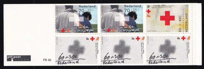 Netherlands  #B667b MNH 1992 booklet Red Cross
