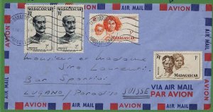 ad6494 - MADAGASCAR - POSTAL HISTORY - Airmail COVER to SWITZERLAND 1950-