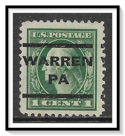 US Precancel #498 Warren PA Used