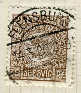 SLESVIG; SCHLESWIG 1920 early issue fine used 35pf. + Flensburg Postmark