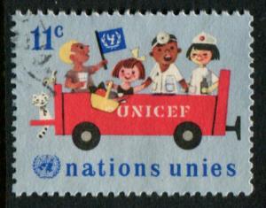 163 UN NY 11c UNICEF, used