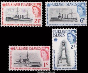 Falkland Islands Scott 150-153 Mint never hinged.