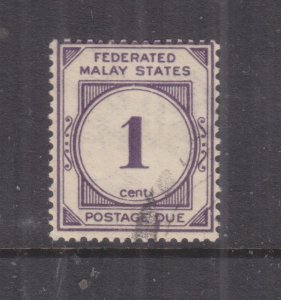 FEDERATED MALAY STATES, POSTAGE DUE, 1926 Crown to left of CA, 1c. Violet, used.