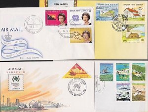 PAPUA NEW GUINEA 1977-91 4 various FDCs....................................B1140