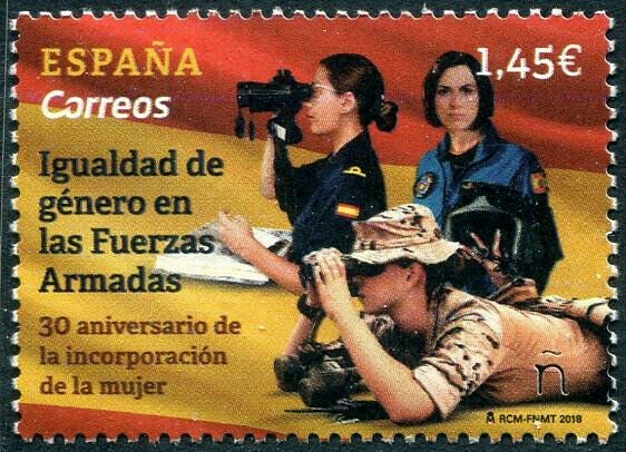 HERRICKSTAMP NEW ISSUES SPAIN Sc.# 4310 Women in the Armed Forces