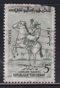 Tunisia 343 Horseback Rider 1959