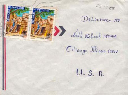 French West Africa, Airmail, Flowers