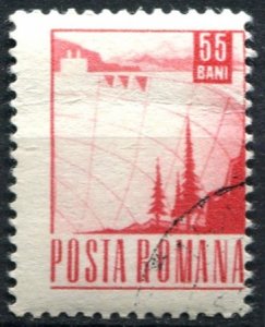 Romania Sc#2079 Used, 55b multi, Postal and Transport (1969)