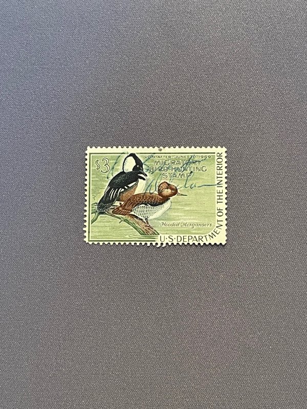 RW35, Hooded Mergansers, Used, CV $9.00