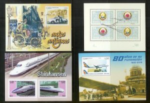WORLDWIDE (190) Souvenir Sheets & Mini-Sheets ALL Mint Never Hinged