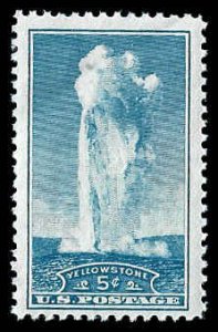 PCBstamps   US # 744 5c Yellowstone, MNH, (15)