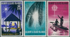 Gilbert & Ellice Islands 1971 SG190-192 Christmas set MNH