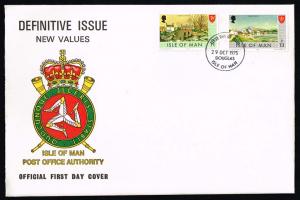 Isle of Man #58-59 New Definitives Official FDC