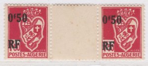 1945 FRENCH ALGERIA 50c on 1.50fr with Center Gutters MNH** Stamp X739-