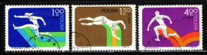 Poland #2083-86 ~ Short Set 3 of 4 ~ European Indoor Games ~ Ucto, NH  (1975)