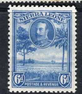 SIERRA LEONE; 1932 early GV issue fine Mint hinged 6d. value