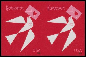 US 5826a Love imperf NDC horz pair MNH 2024