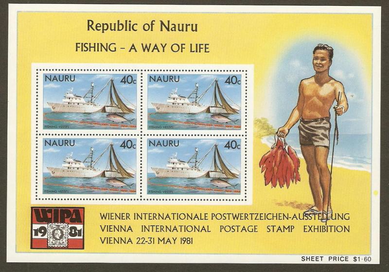 Nauru #230a NH Fishing SS