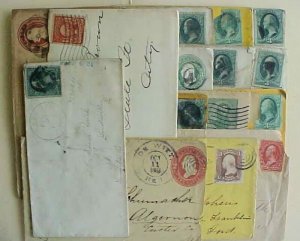 US  16 COVERS PRIOR TO 1908 MOSTLY GOSHEN INDIANA