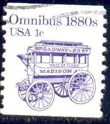 Transportation, Omnibus 1880s, USA stamp SC#1897 used