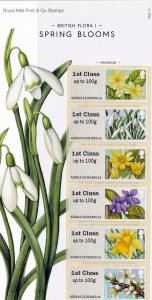 GB 2014 - Post & Go Spring Blooms Flora I  Stampex MNH Collectors strip