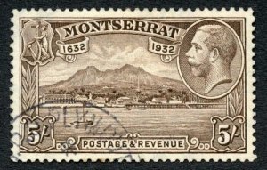 Montserrat SG93 5/- Anniversary of Settlement Cat 190 pounds