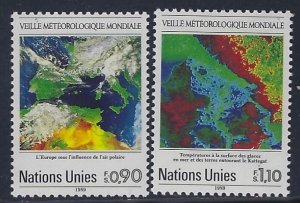 United Nations-Geneva, Scott #176-177; World Weather Watch, MNH