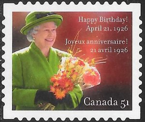 Canada 2142 Used - Queen Elizabeth II Birthday 2006