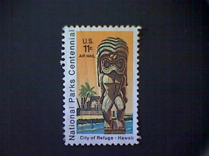 United States, Scott #C84, used(o), 1972 air mail, Kii Statue, Hawaii, 11¢
